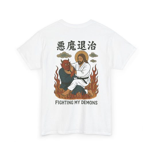 Fighting my demons Unisex Heavy Cotton Tee